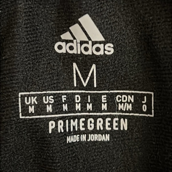 Adidas Trico Track Pants Black Ankle Zip Trefoil Stripe Drawstring CE9963 Medium - Picture 2 of 13